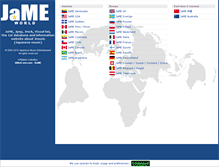 Tablet Screenshot of jame-world.com